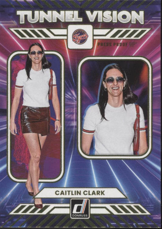 Caitlin Clark 2025 Panini Donruss Tunnel Vision Press Proof #1