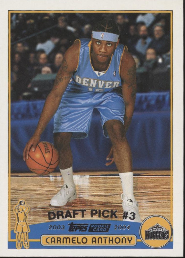 Carmelo Anthony 2003-04 Topps Draft Pick #3 RC #223