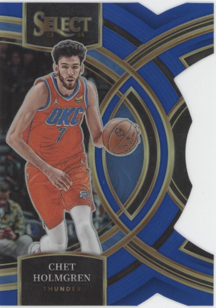Chet Holmgren 2023-24 Panini Select Die-Cut Blue Prizm 226/249 #160