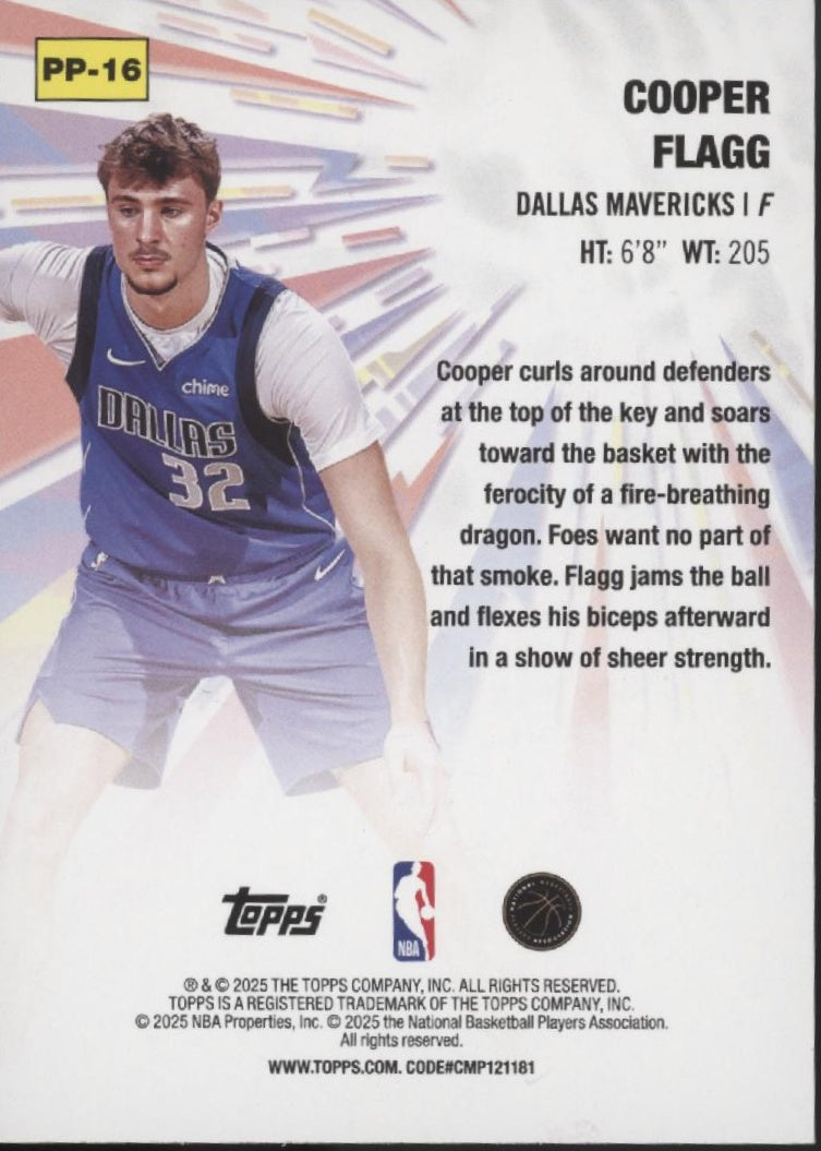 Cooper Flagg 2025 Topps Power Players RC #PP-16 #2