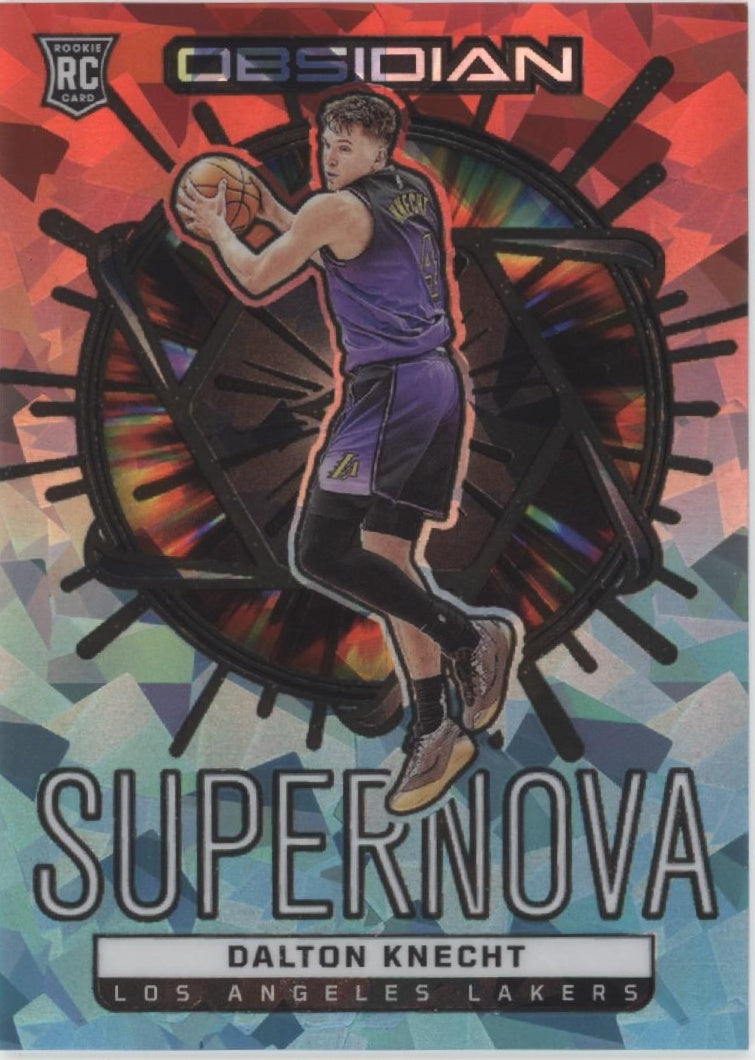 Dalton Knecht 2024-25 Obsidian Supernova Electric Etch Blue Flood Prizm RC 21/30
