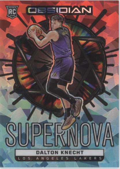 Dalton Knecht 2024-25 Obsidian Supernova Electric Etch Blue Flood Prizm RC 21/30