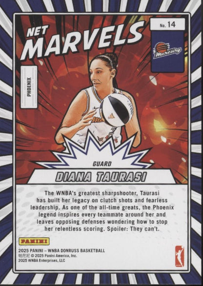 Diana Taurasi 2025 Panini WNBA Donruss Net Marvels Holo #14