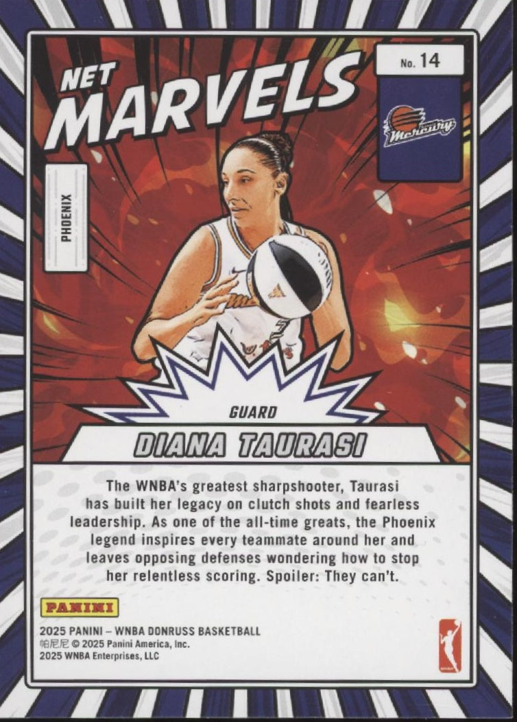 Diana Taurasi 2025 Panini WNBA Donruss Net Marvels #14