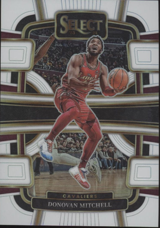 Donovan Mitchell 2023-24 Panini Select White Prizm 007/149 #38
