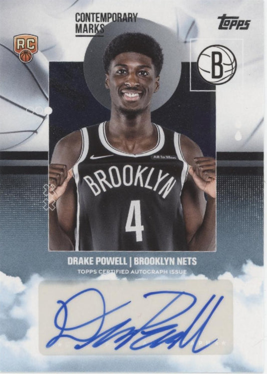 Drake Powell 2025 Topps Contemporary Marks RC Auto #CM-DP