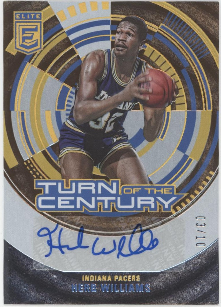 Herb Williams 2023-24 Donruss Elite Turn of the Century Auto 03/10 #TCS-HWI