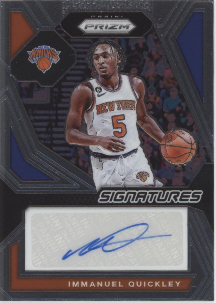 Immanuel Quickley 2023-24 Panini Prizm Signatures Auto #SIG-IMM