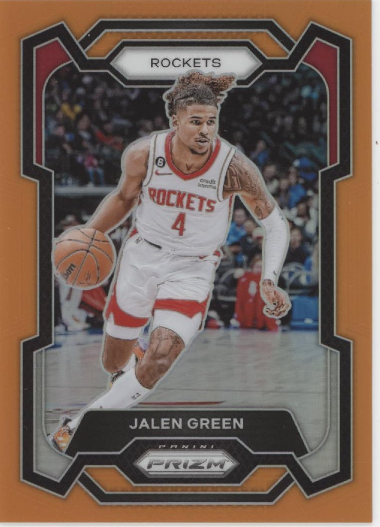 Jalen Green 2023-24 Panini Prizm Orange Prizm 16/49 #29