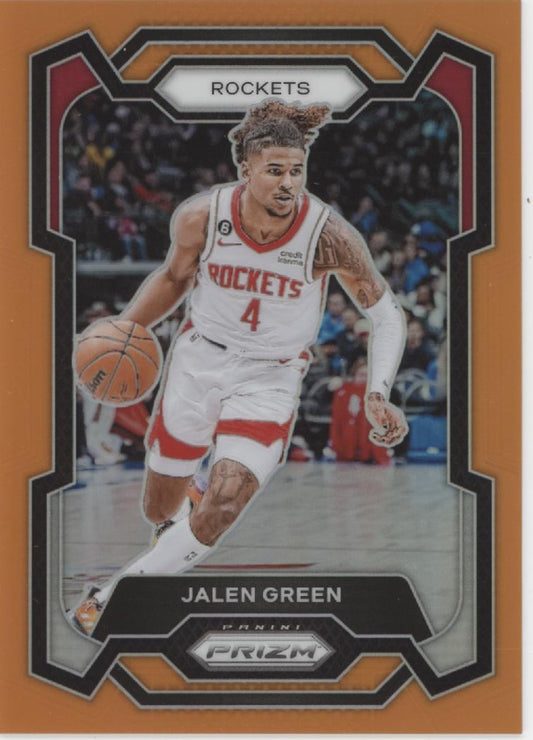 Jalen Green 2023-24 Panini Prizm Orange Prizm 16/49 #29