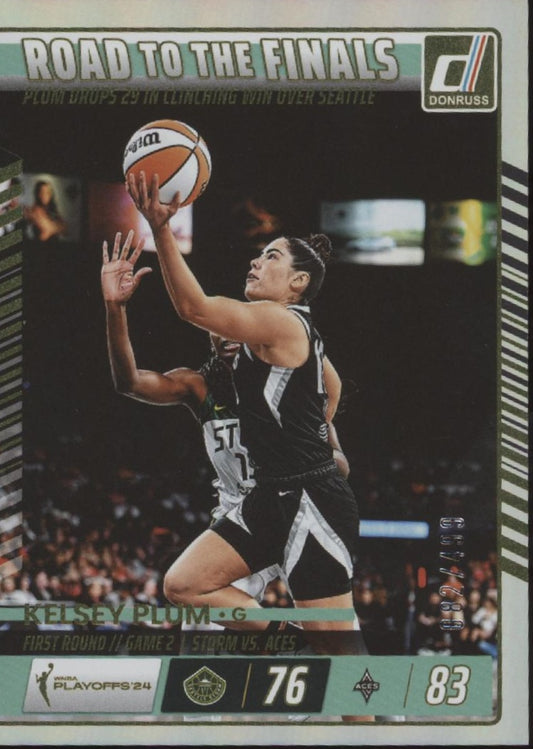 Kelsey Plum 2025 Panini WNBA Donruss Road to the Finals Holo 082/499 #6