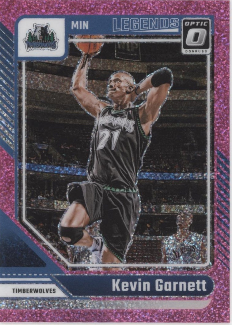 Kevin Garnett 2024-25 Panini Donruss Optic Legends Pink Glitter Prizm 043/275