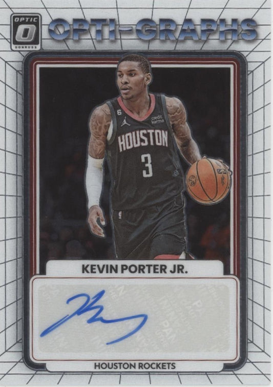 Kevin Porter Jr. 2022-23 Panini Donruss Optic Opti-Graphs Auto 38/99 #OG-KPJ