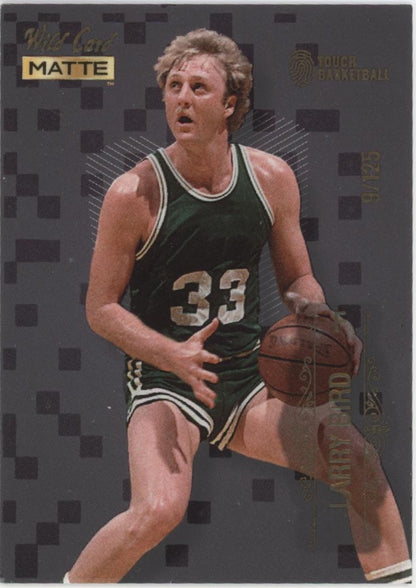 Larry Bird 2022 Wild Card Matte Touch Basketball 9/125 #MB-51