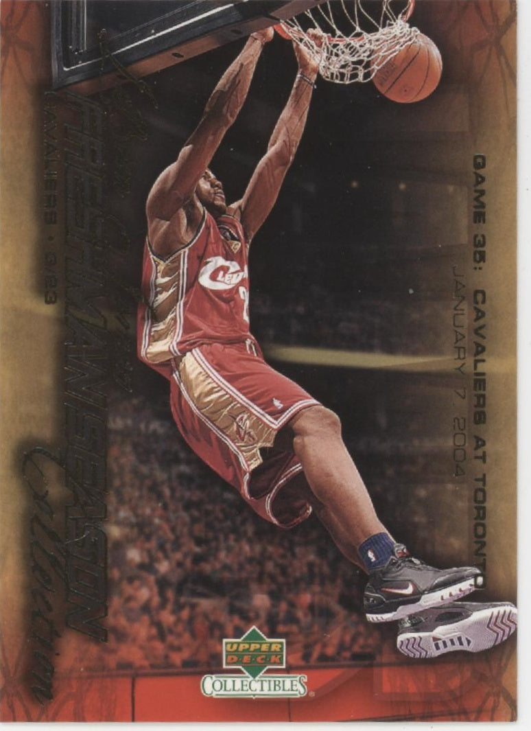 LeBron James 2004 Upper Deck Collectibles Freshman Season #37