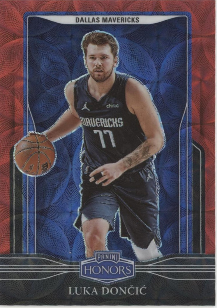Luka Doncic 2021-22 Panini Chronicles Honors Red Scope Prizm 27/88 #686