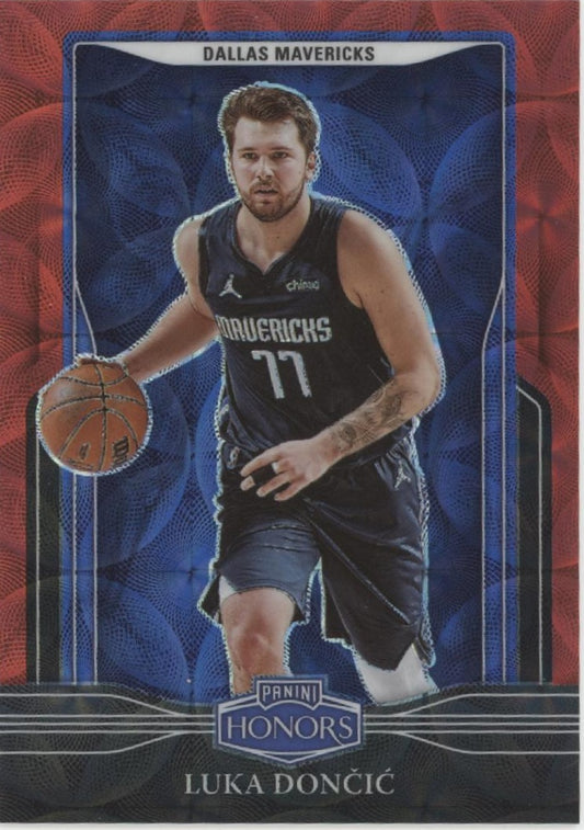 Luka Doncic 2021-22 Panini Chronicles Honors Red Scope Prizm 27/88 #686