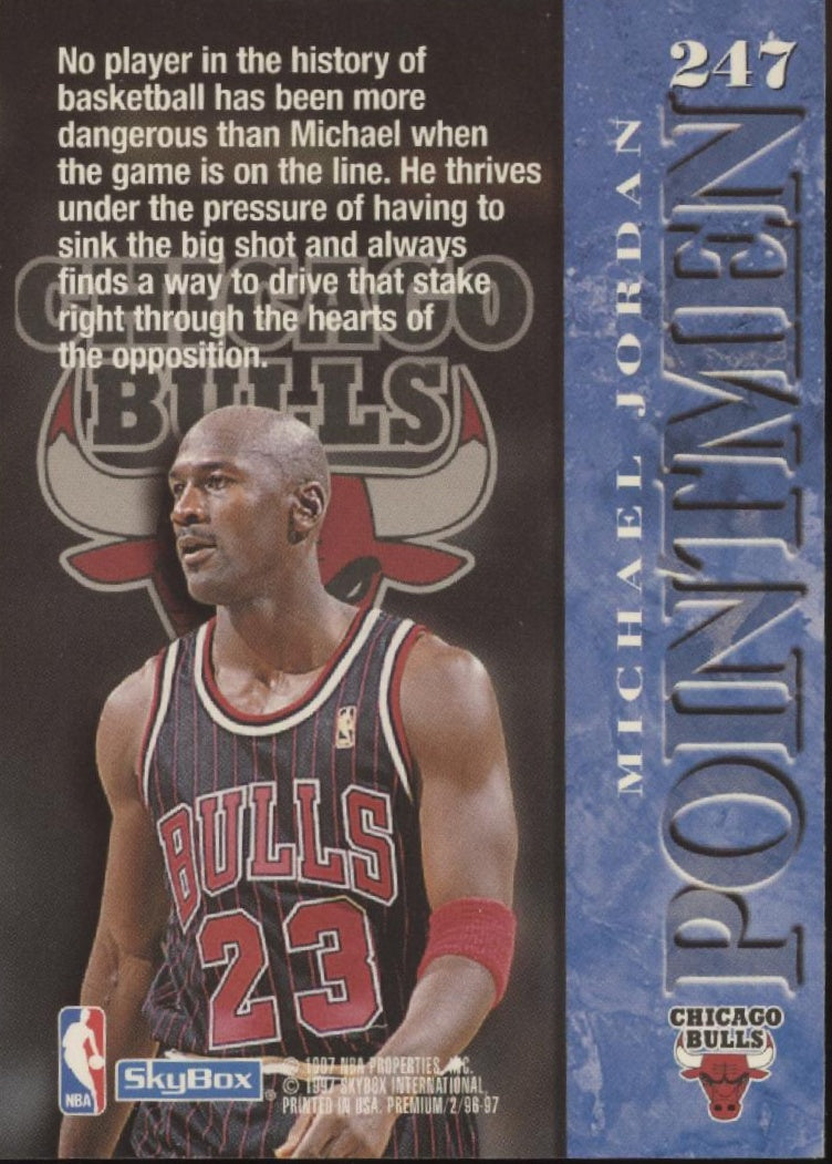 Michael Jordan 1996-97 Skybox Premium Pointmen #247