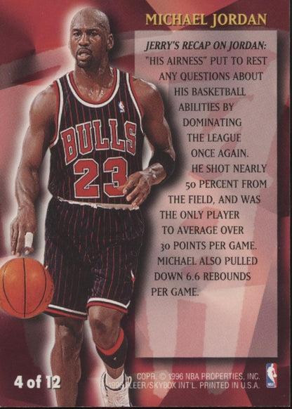Michael Jordan 1996-97 Fleer Stackhouse's All-Fleer #4