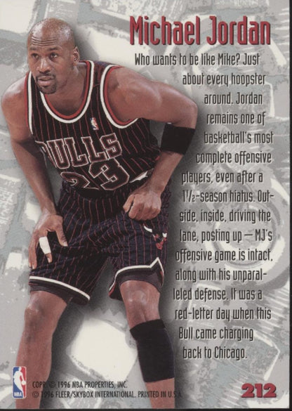 Michael Jordan 1995-96 Fleer Metal Nuts & Bolts #212