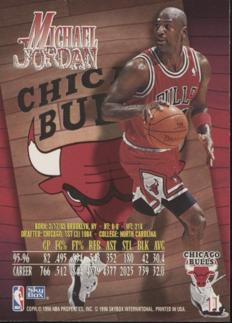 Michael Jordan 1996-97 Skybox Z Force #11