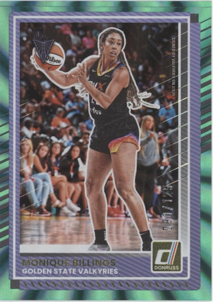 Monique Billings 2025 Panini WNBA Donruss Aqua Laser 090/125 #46