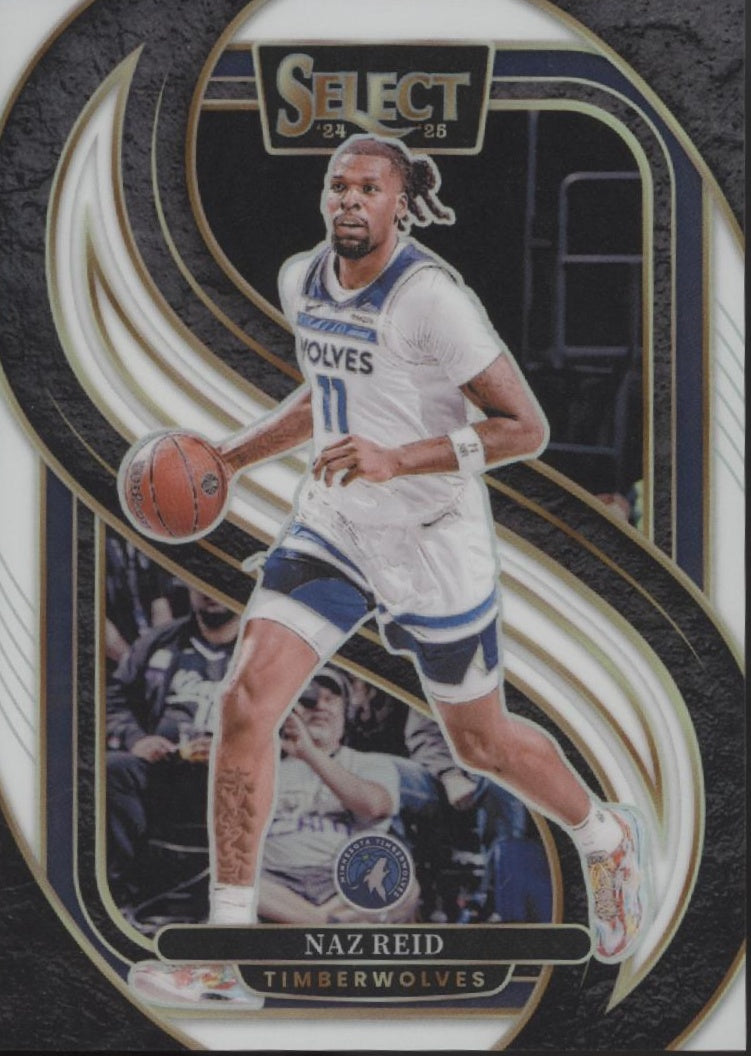 Naz Reid 2024-25 Panini Select White Prizm 106/149 #132