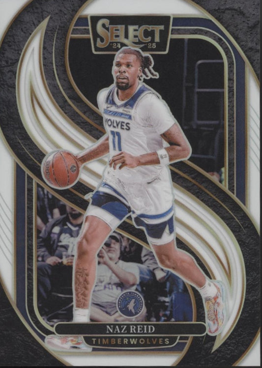 Naz Reid 2024-25 Panini Select White Prizm 106/149 #132