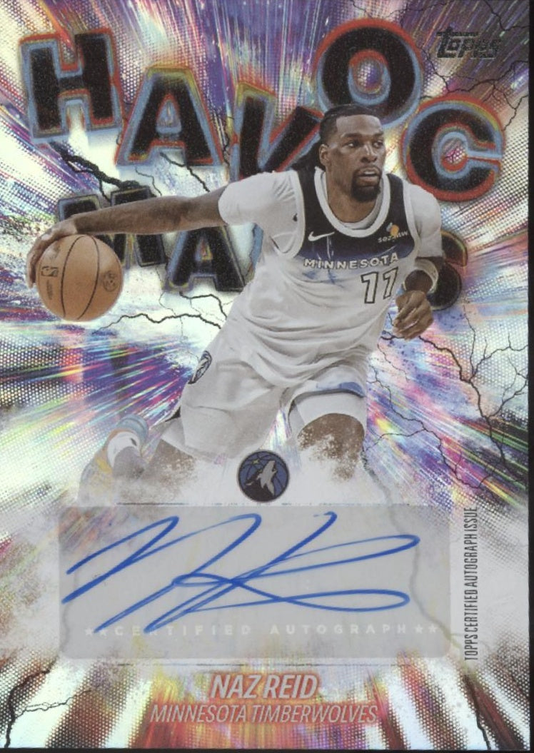 Naz Reid 2025 Topps Havoc Marks Auto #HM-NR