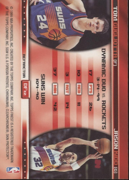 Jason Kidd / Tom Gugliotta 1999 Finest Double Feature Refractor with Coating