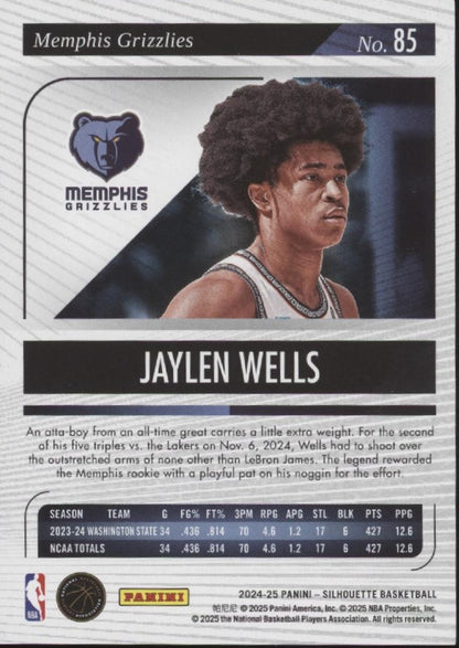 Jaylen Wells 2024-25 Panini Silhouette RC 142/149 #85