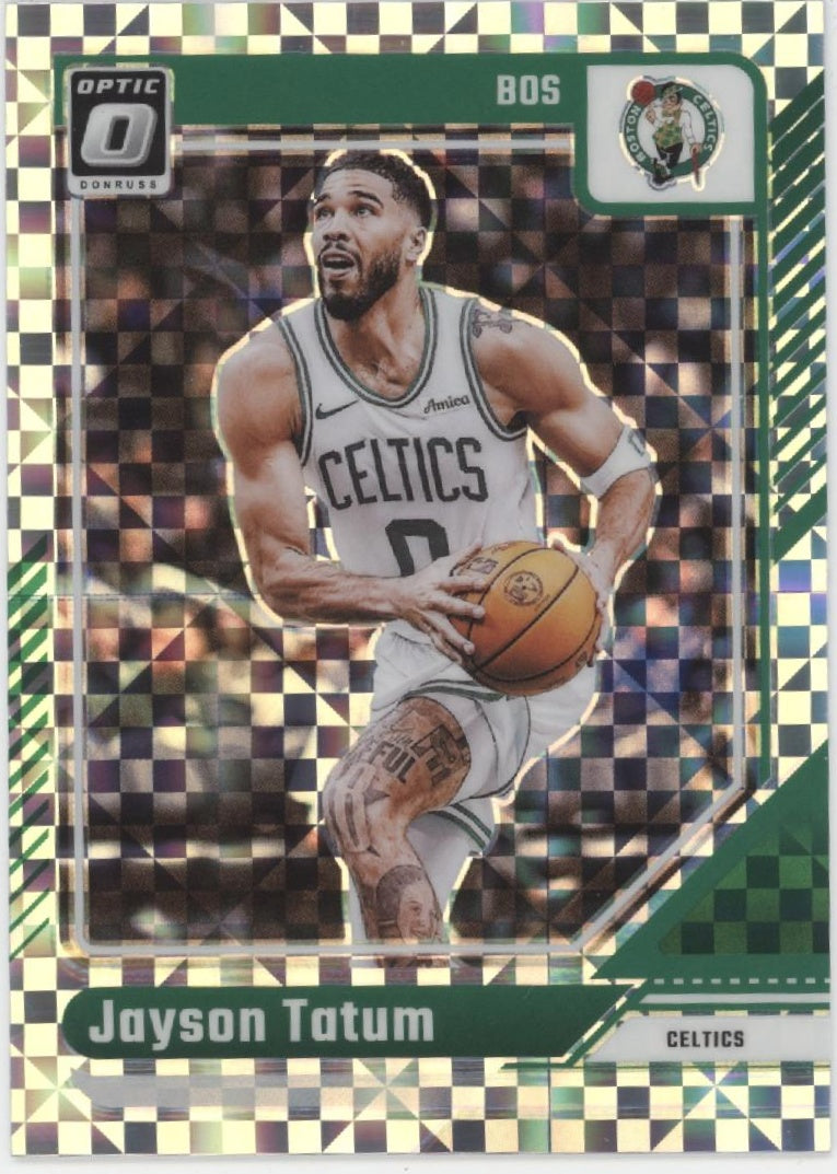 Jayson Tatum 2024-25 Panini Donruss Optic Xfractor Prizm #70