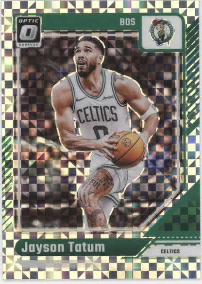 Jayson Tatum 2024-25 Panini Donruss Optic Xfractor Prizm #70