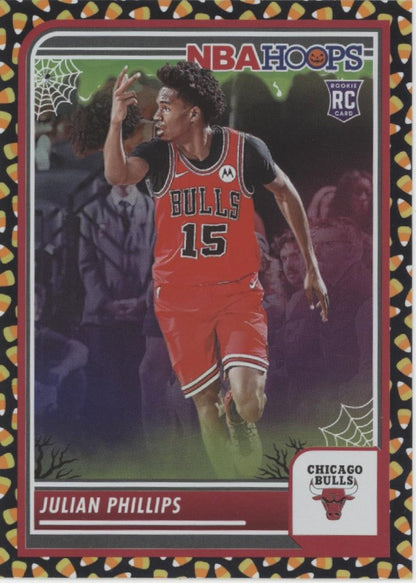 Julian Phillips 2023-24 Panini Haunted Hoops Candy Corn RC #61