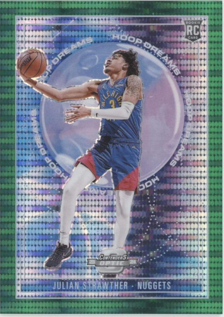 Julian Strawther 2023-24 Contenders Optic Green Pulsar Prizm RC 14/25 #15