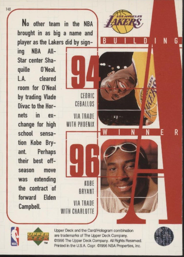 O'Neal / Jones / Van Exel 1996-97 Upper Deck Building Winner #148 #1