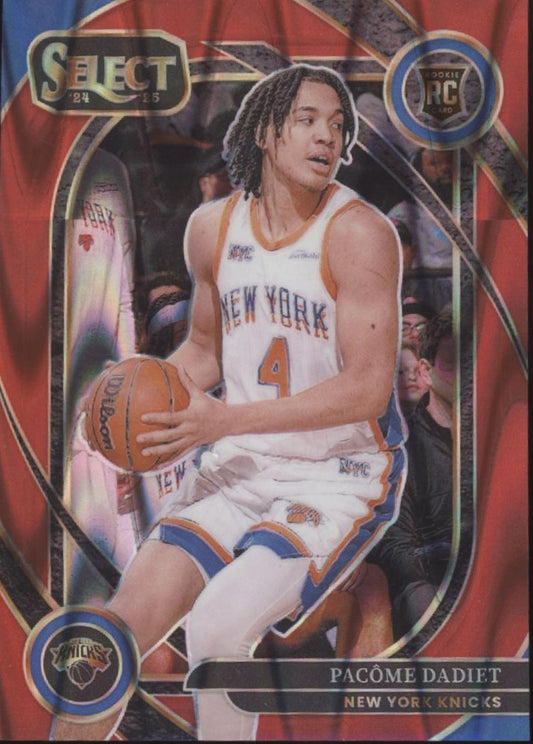 Pacome Dadiet 2024-25 Panini Select Red Ray Wave Prizm RC 15/65 #268