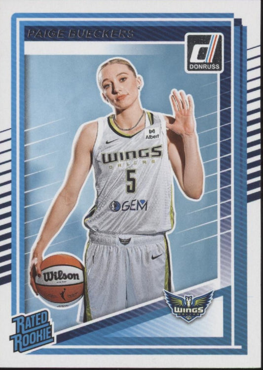 Paige Bueckers 2025 Panini WNBA Donruss Rated Rookie RC #86