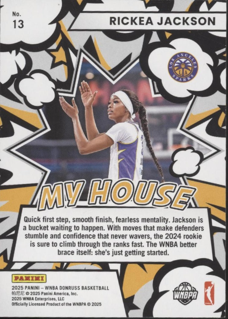 Rickea Jackson 2025 Panini WNBA Donruss My House #13