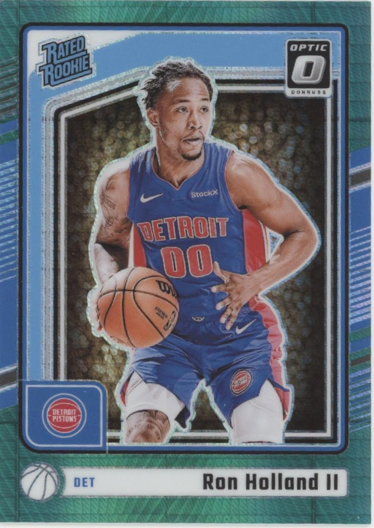 Ron Holland II 2024-25 Donruss Optic Rated Rookie Green Hyper Prizm RC 149/249