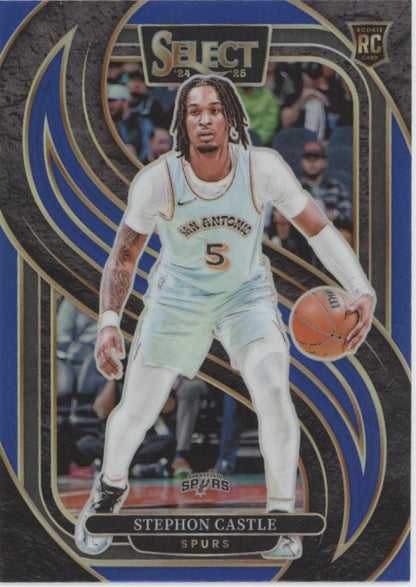 Stephon Castle 2024-25 Panini Select Blue Prizm RC #175