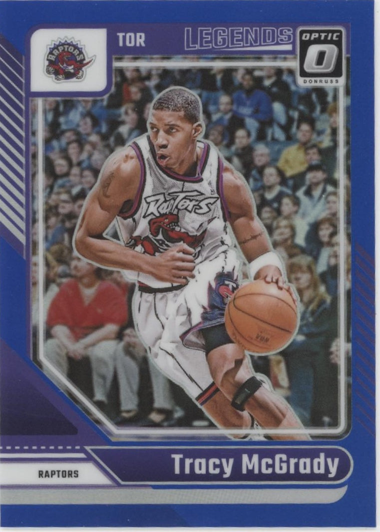 Tracy McGrady 2024-25 Panini Donruss Optic Legends Blue Prizm 37/49 #236
