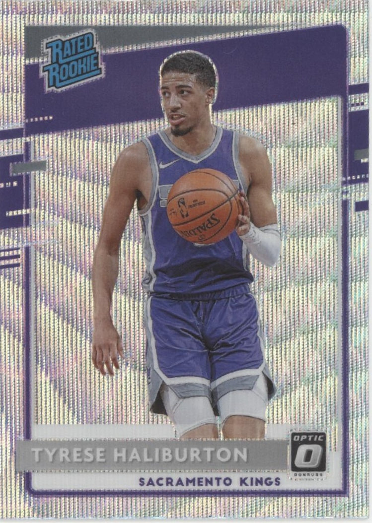 Tyrese Haliburton 2020-21 Panini Donruss Optic Rated Rookie Wave Prizm RC #162