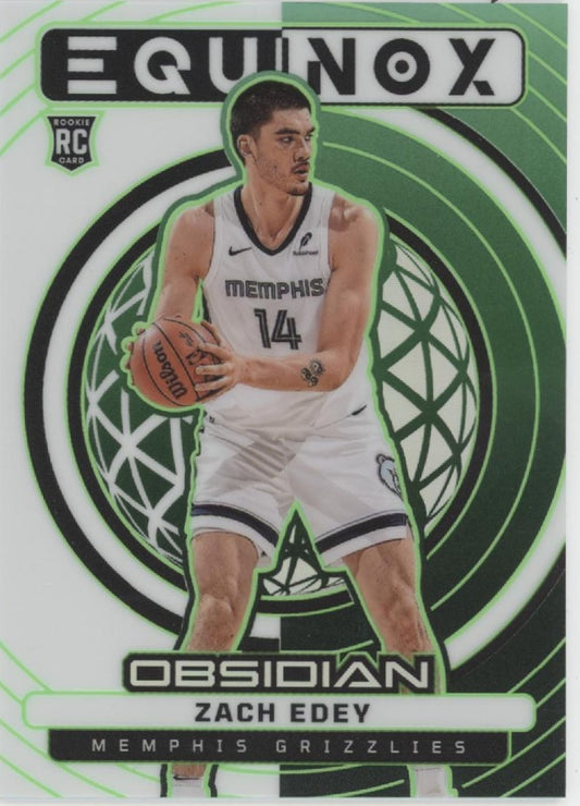 Zach Edey 2024-25 Panini Obsidian Equinox Green Prizm RC 21/25 #2