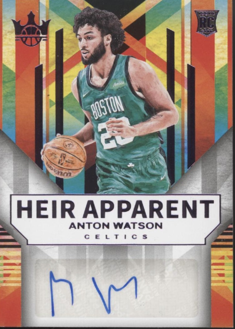 Anton Watson 2024-25 Panini Court Kings Heir Apparent Purple RC Auto 33/49