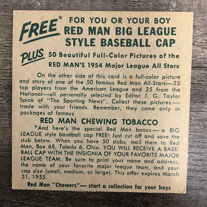 Al Carrasquel 1954 Red Man #19 Chicago White Sox VG