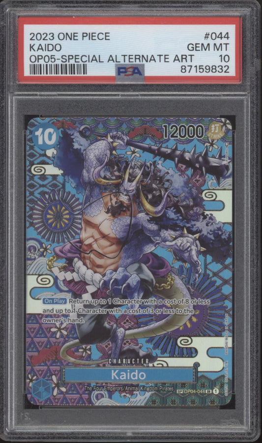 Kaido One Piece Card Game Awakening of the New Era Special Alt Art #044 PSA 10