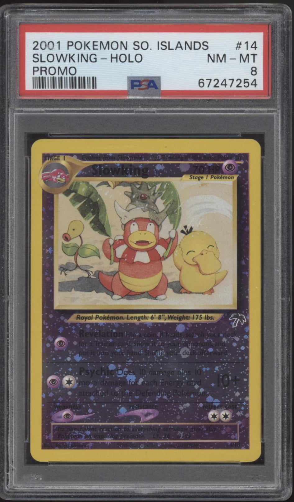 Slowking Pokemon Southern Islands Promo Holo #14 PSA 8