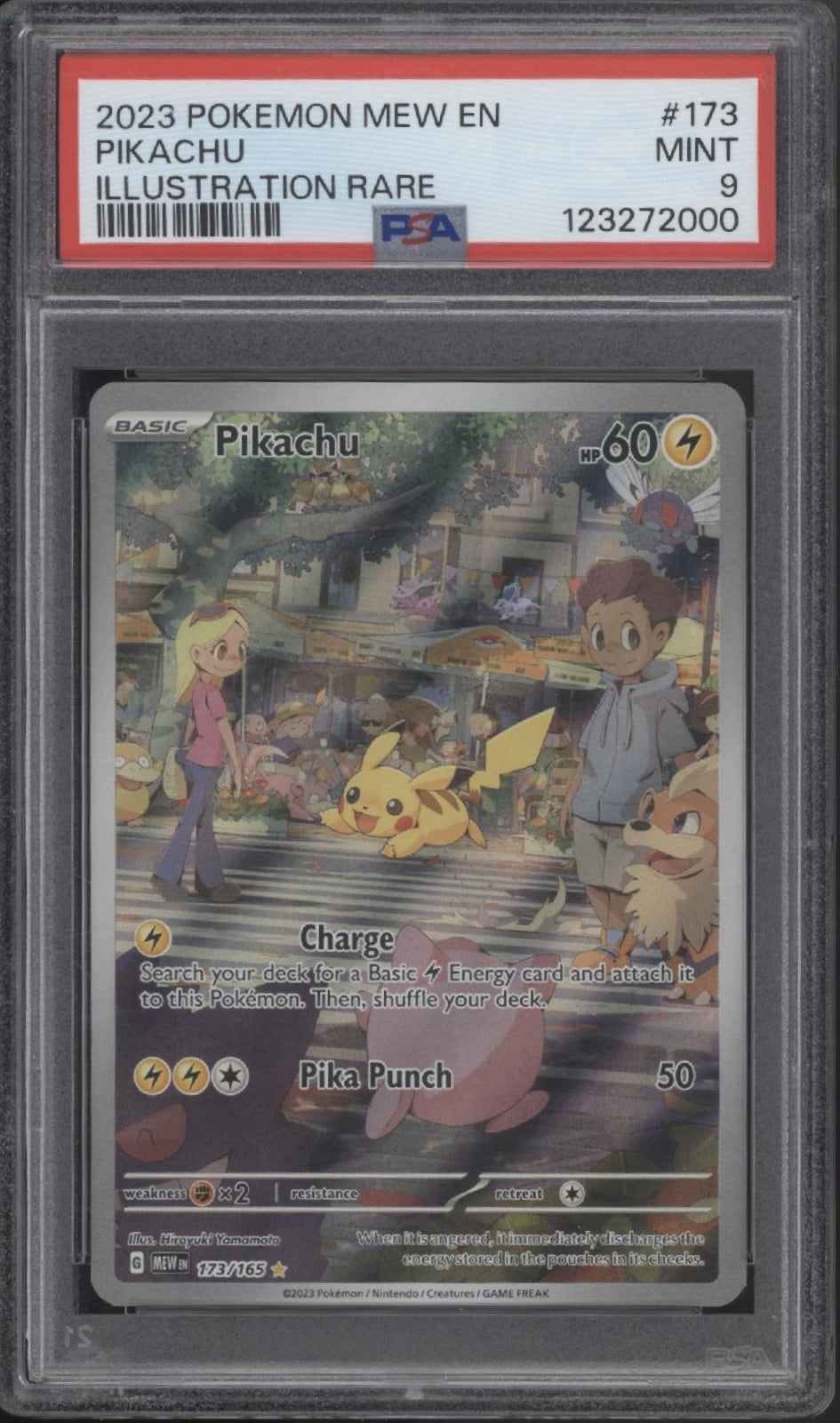 Pikachu Pokemon 151 Illustration Rare #173 PSA 9 #2