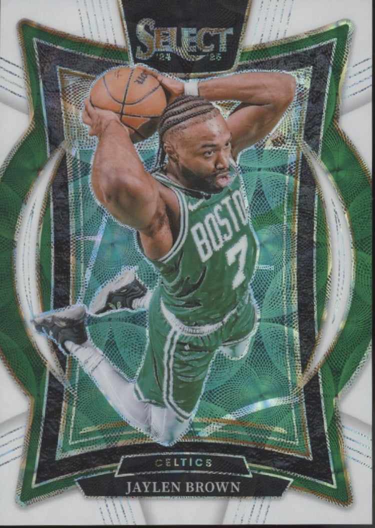 Jaylen Brown 2024-25 Panini Select White Scope Prizm 29/35 #29